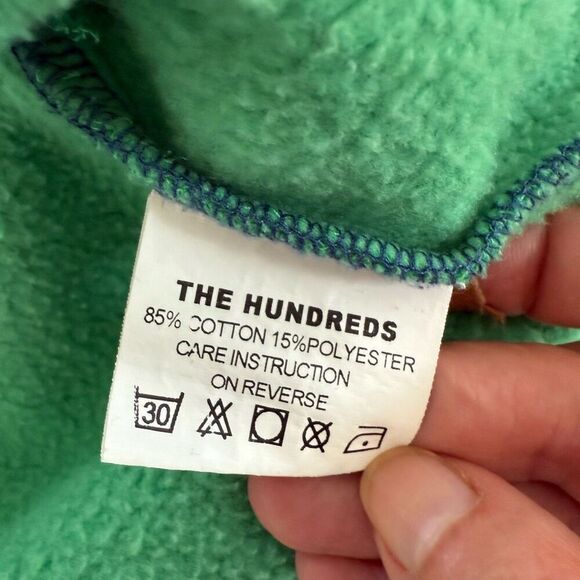 The Hundreds Pullover Colorblock Hoodie Logo Sweatshirt L - Picture 7 of 8